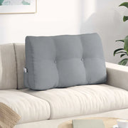 Cuscino per Schiena Grigio chiaro 80 x 24 x 50 cm Tessuto