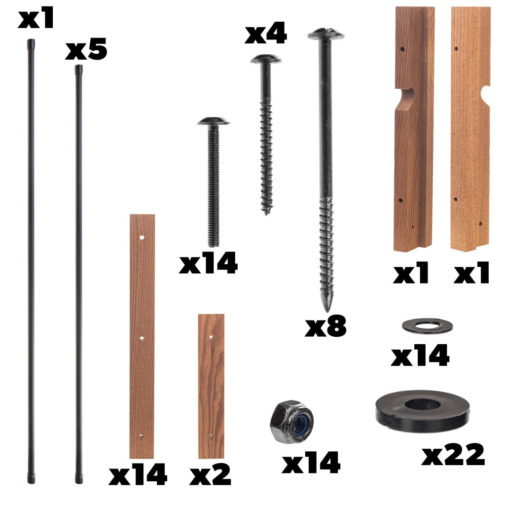 Asciugatrice pieghevole da bagno KADAX con 6 barre