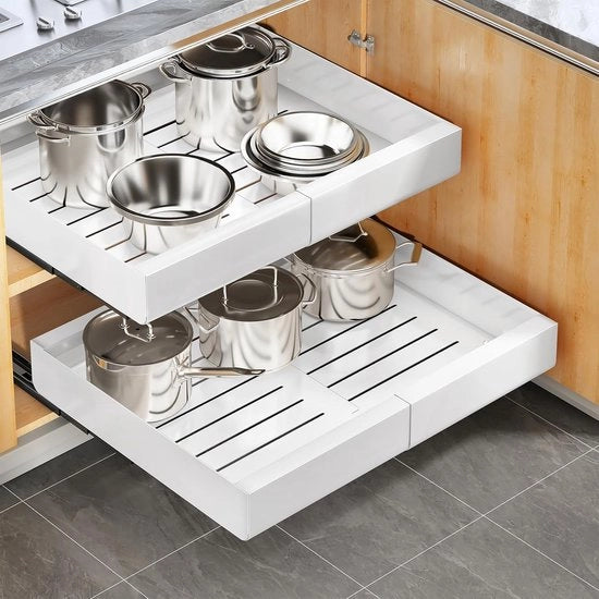 Organizzatore di ricarica estensibile - Accessorio da cucina - 1 pezzo - Metallo - 53,2 cm