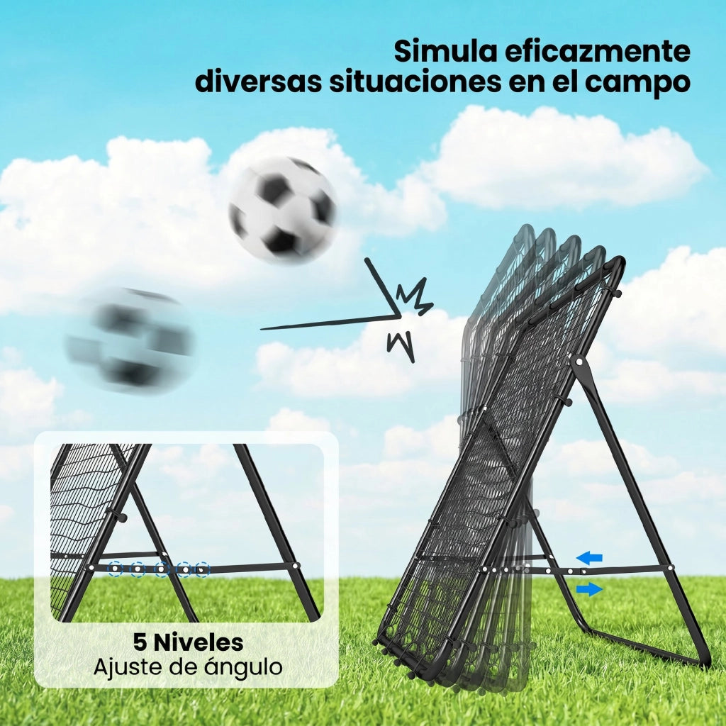 Porta Pallone da Calcio Pieghevole ¨C zephmum ¨C Nero 120x73x112 cm
