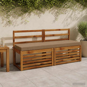 Cuscini per Panchina a 2 Pezzi SOEST 2 pz 100% Poliestere 949887