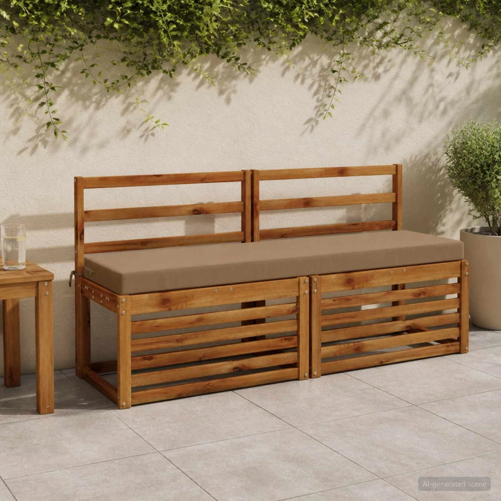 Cuscini per Panchina a 2 Pezzi SOEST 2 pz 100% Poliestere 949887