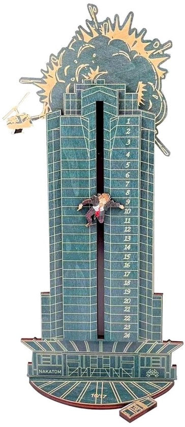 Calendario da parete in legno - Decorazione da parete - Hermetico - Resistente alla luce - Calendario da aprire a giorni - Riproducibile - Utilizzabile per le feste di compleanno