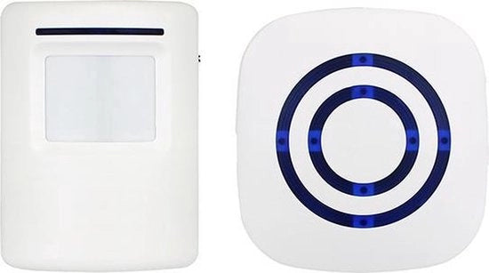 Entrata Sensoressa - Melder di Accesso - Porta di Negozio - Melder di Movimento - Adatta per Negozio e Abitazione - Bianco