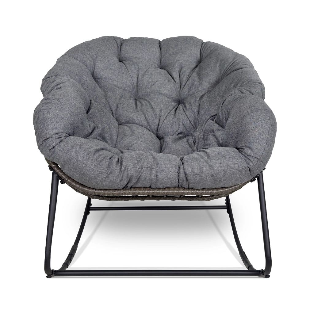 Sedia a dondolo uovo, poltrona dondolo da giardino grigio – Dream - SD01DR