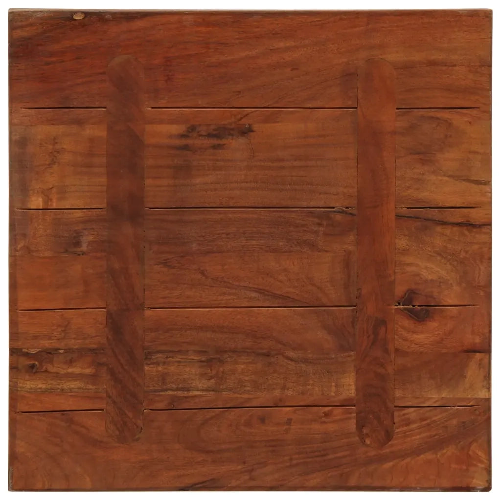 Piano Tavolo 40x40x2,5 cm Quadrato Legno Massello di Recupero 371032