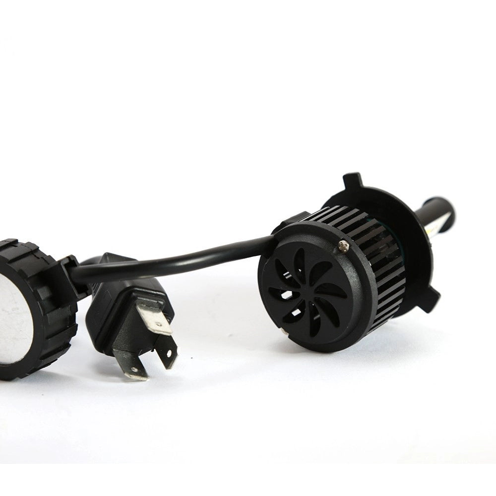 Trade Shop - Kit H4 Lampade A Led Cree Full Led 2600 Lumen 6000k Digitale 12v 24v 24w Auto -