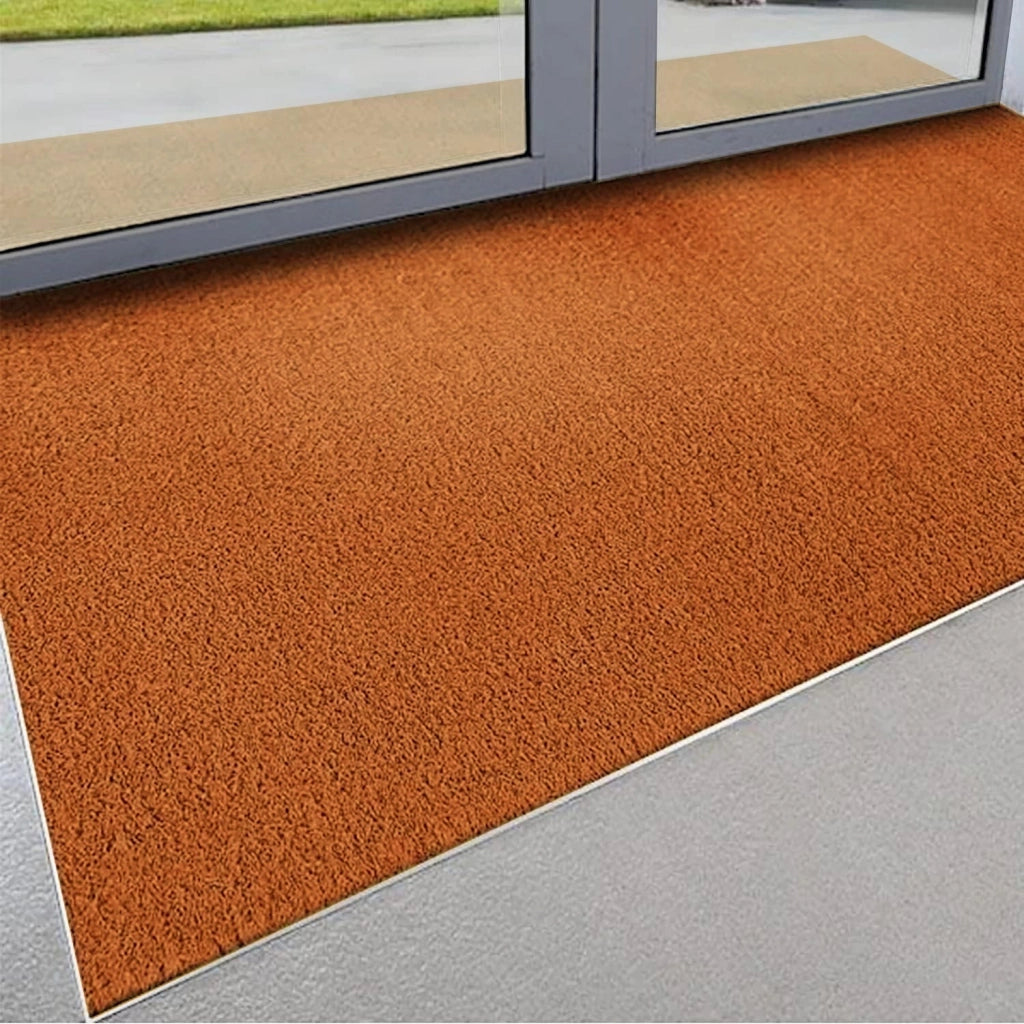 Zerbino Cocco Naturale Colorato Antiscivolo Su Misura Tappeto Ingresso Entrata 40x100 cm Cognac