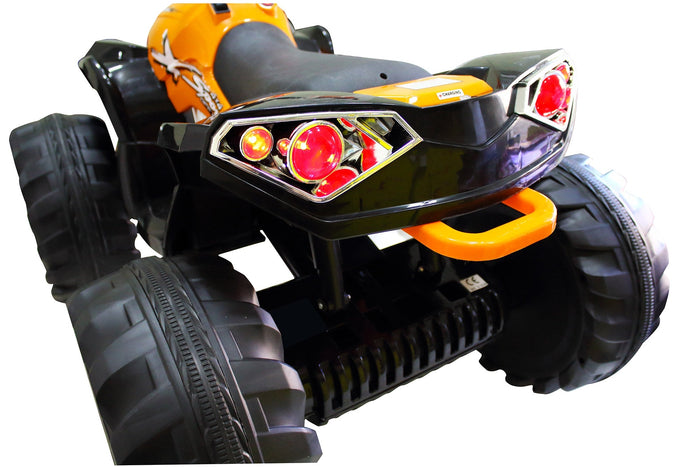 Quad Elettrico per Bambini 12V Kidfun New Quad Arancione