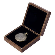 Organizzatore orologio in legno di noce - 10x10cm - Modello 62,5x48mm - Etui per orologio per uomo