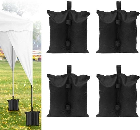 Zaini per Pergola - 4 pezzi Sacchi di Peso per Fissaggio - Riempibili e Riciclabili