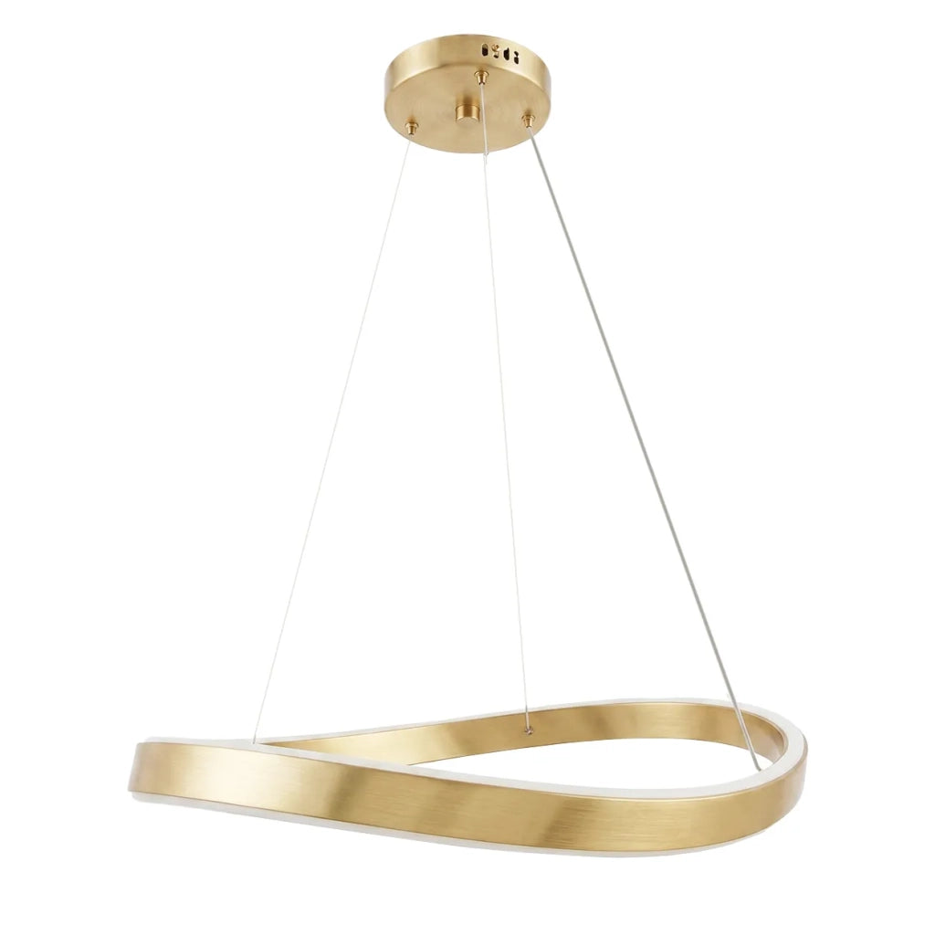 Lampada A Sospensione Da Soffitto Swe067-cp 60cm Brush Gold