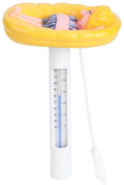 Termostato per Piscina Fluttuante con Cinturino di Sospensione e Lettore di Temperatura Misurabile