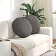 Cuscini per Seduta 2 pcs Grigio chiaro Ø50 x 19 cm