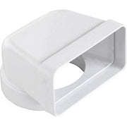 Giunto verticale per passaggio da tubo tondo a rettangolare per tubo cappa FIRST D125/150x70 mm