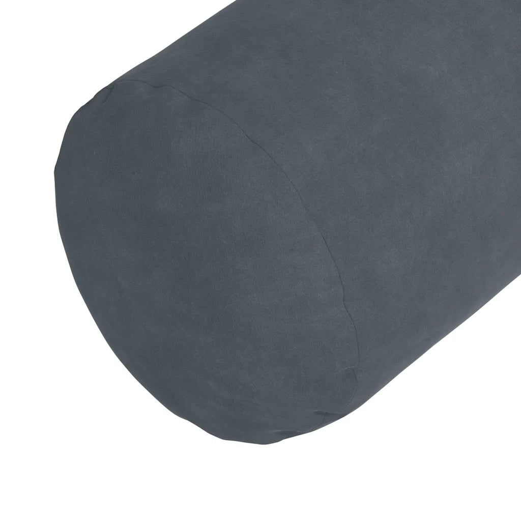 Cuscini a rullo 2 pz | Cuscini per sedie Grigio scuro ? 25 x 70 cm