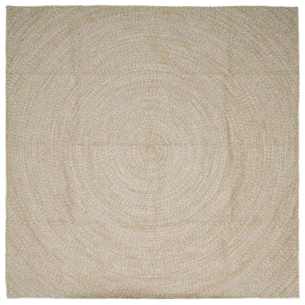 Tappeti per area Naturale e Bianco 200 x 200 cm Juta 42010608