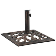 Base Ombrellone-Supporto per ombrellone Bronzo 12 kg 49 cm in Ghisa