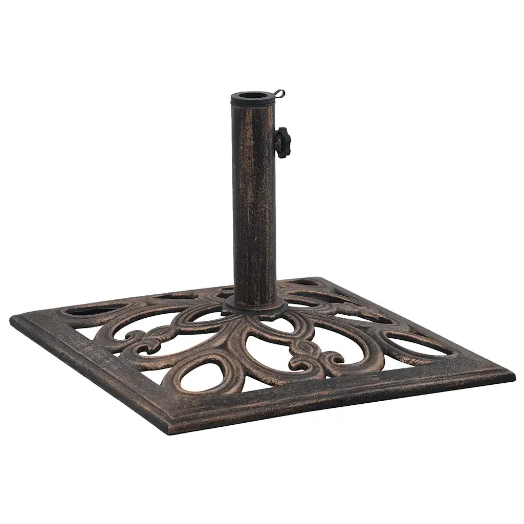 Base Ombrellone-Supporto per ombrellone Bronzo 12 kg 49 cm in Ghisa