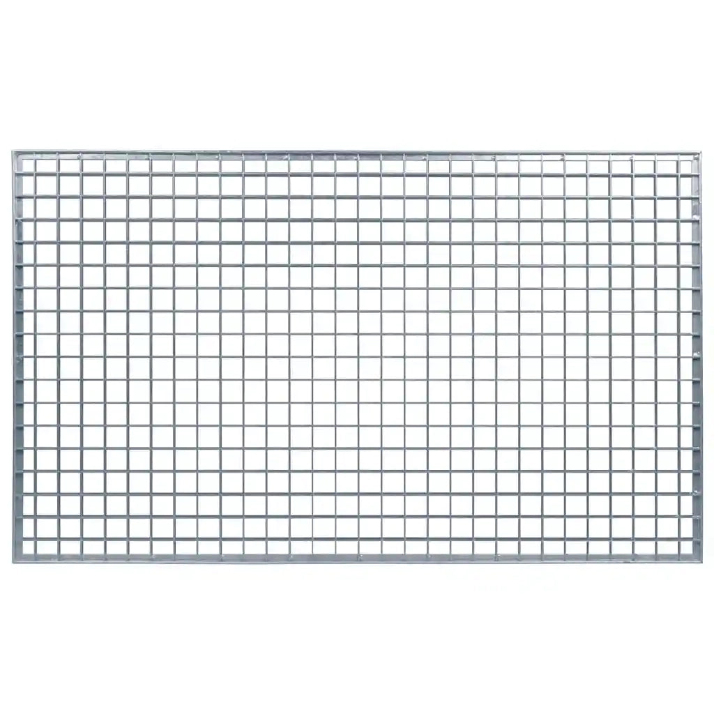Grata Argento 30 x 30 x 2 cm Acciaio Zincato a Caldo