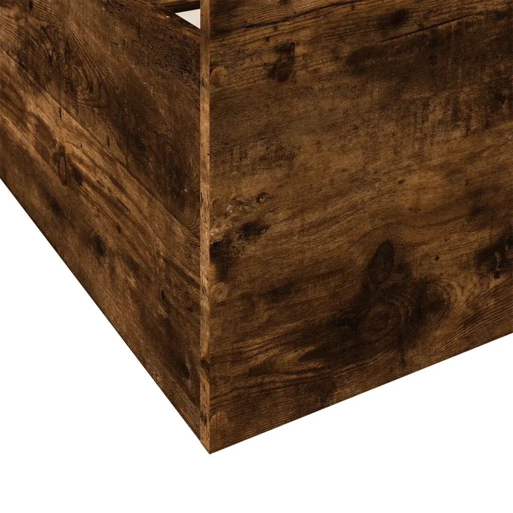 Giroletto con Cassetti Rovere Fumo 75x190 cm Legno Multistrato 3280353