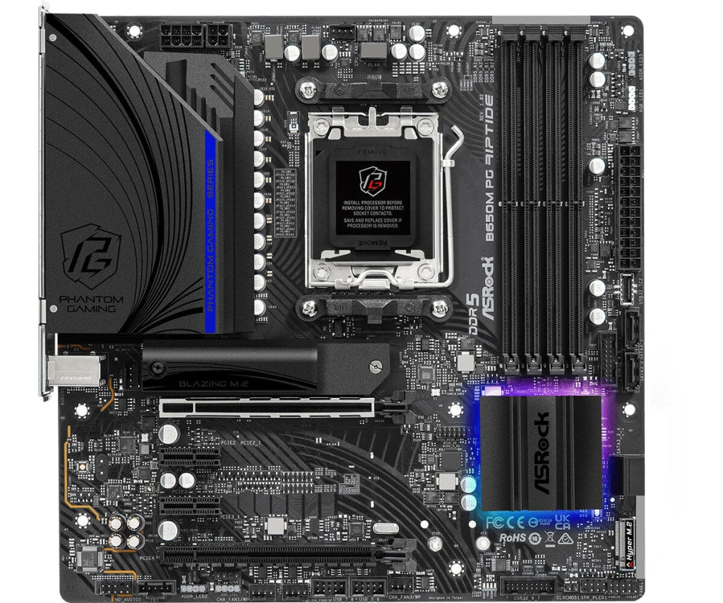 Mb asrock am5 b650 pg riptide 4*ddr5 4*sata3 matx - B650M PG RIPTIDE