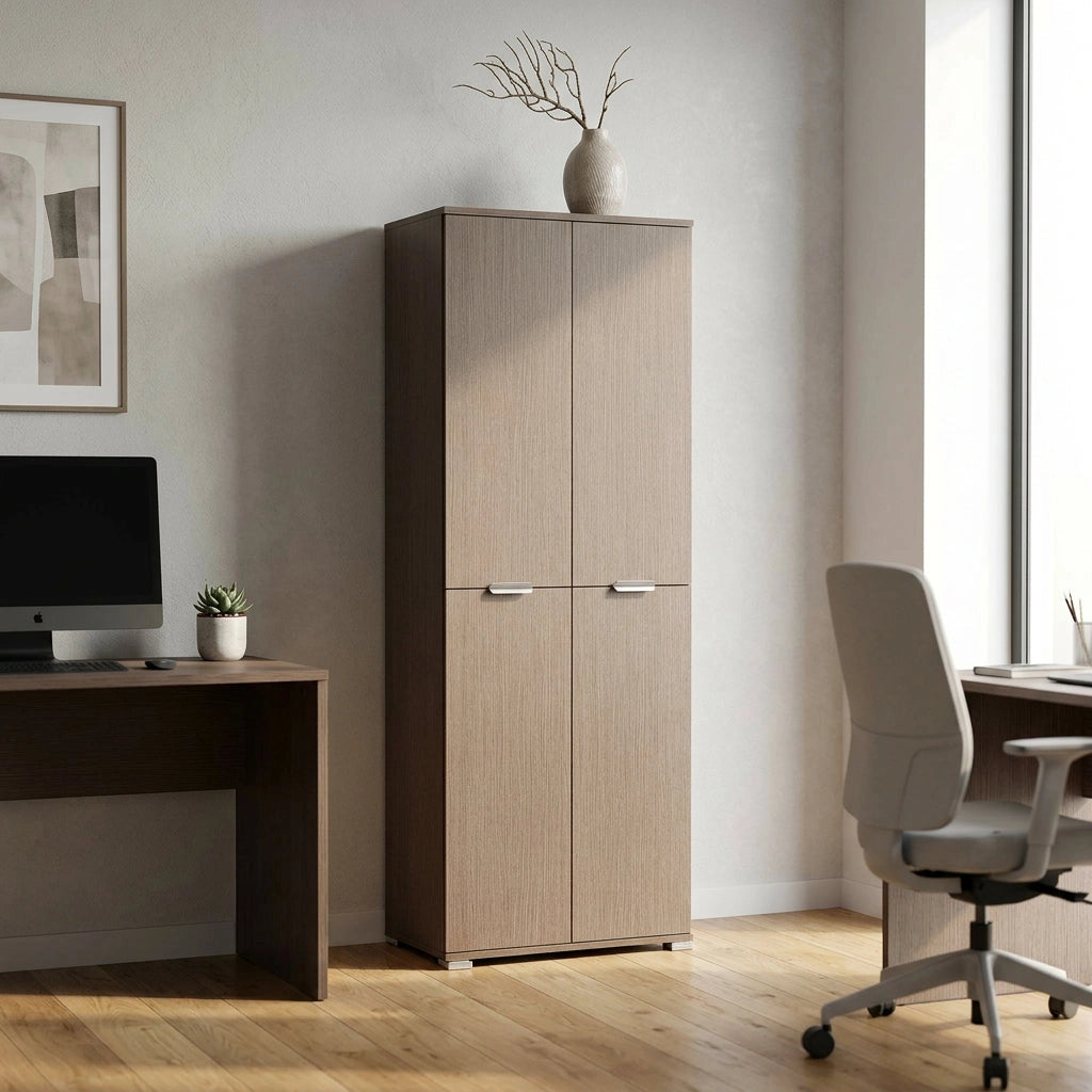 Armadio 4 ante in Legno Composito cm 60x38x174 - FLIP