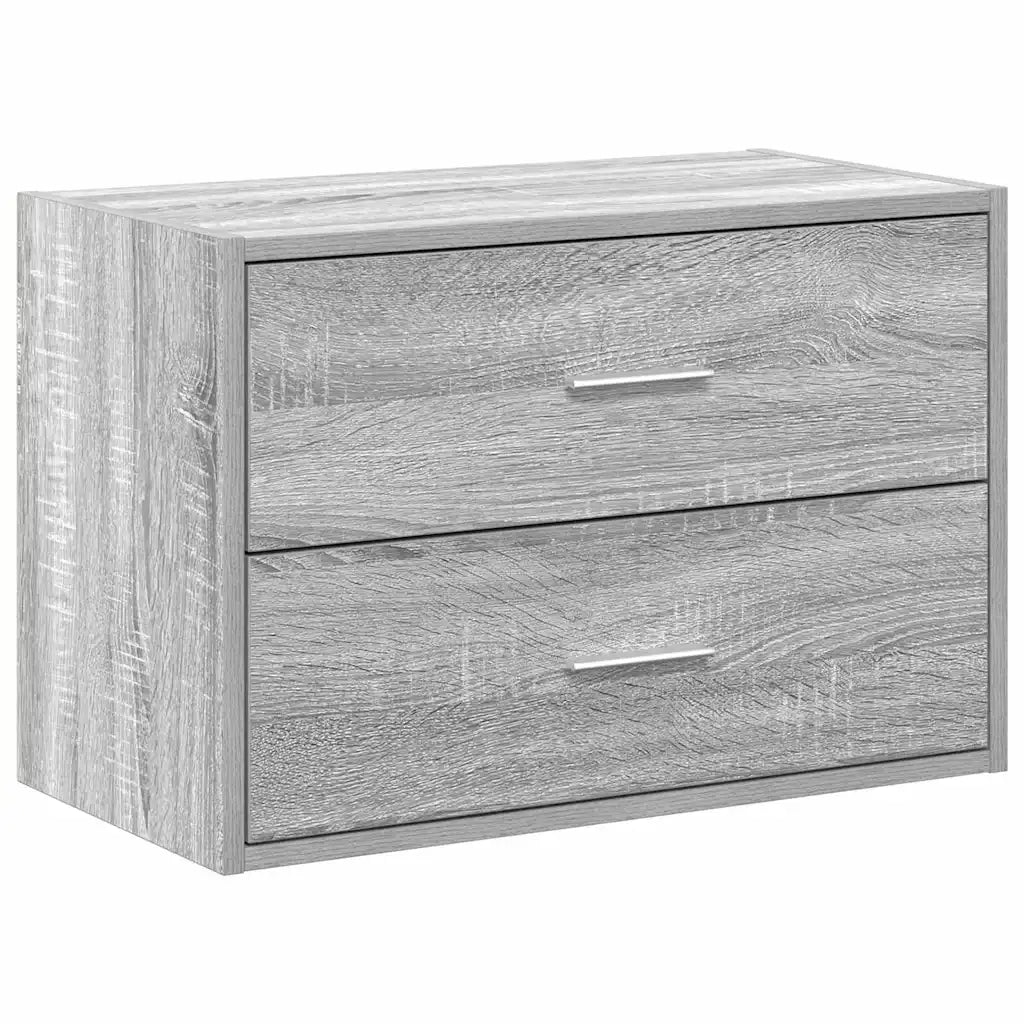 vidaXL Armadio con 2 Cassetti Grigio Sonoma 60x31x40 cm in Truciolato