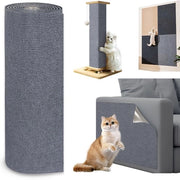 Mat per gatti con adesivo, 300 x 40 cm, listelli per gatti, protezione contro graffi per divani, tavolo per gatti da assemblare, protezione per mobili e divani (grigio)