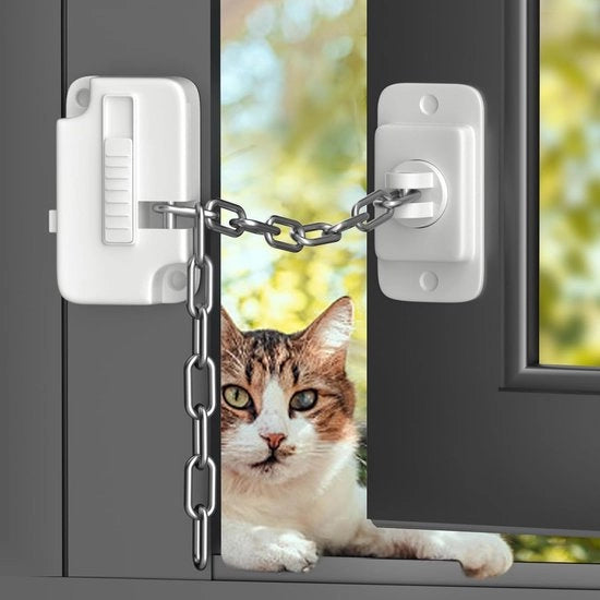 Vergrendini per finestre catenacciatura schermo per finestre alta sicurezza senza foratura, 2 pezzi