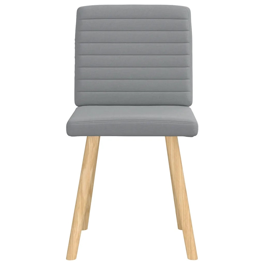 Sedie da Pranzo 2 pz Grigio Chiaro in Tessuto 4101174