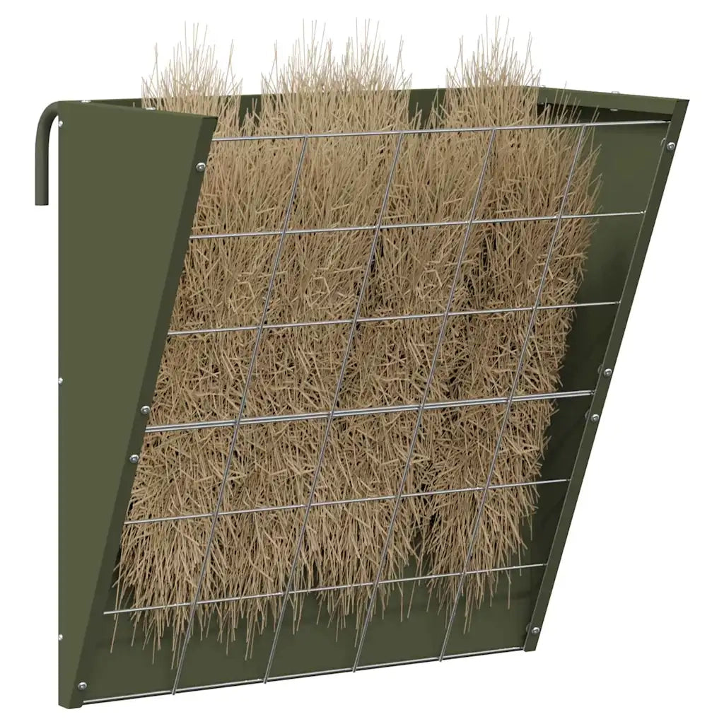 Mangiatore Appeso per Fieno Verde oliva 61 x 33 x 66 cm CFW2644686