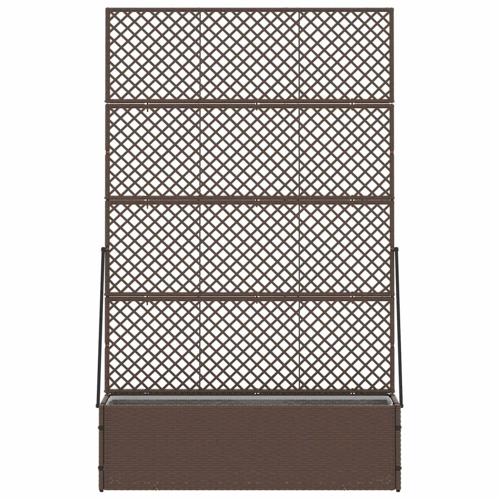 Fioriera a traliccio da giardino Marrone 105 x 30 x 170 cm 366620