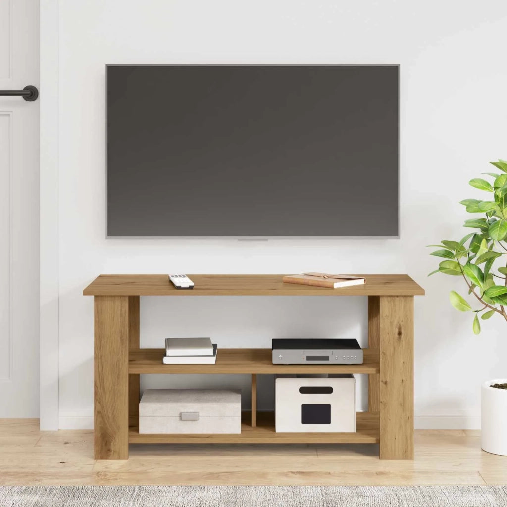 Supporto TV | Armadietto TV | Mobile Porta TV Rovere artigianale 100 x 40 x 50 cm
