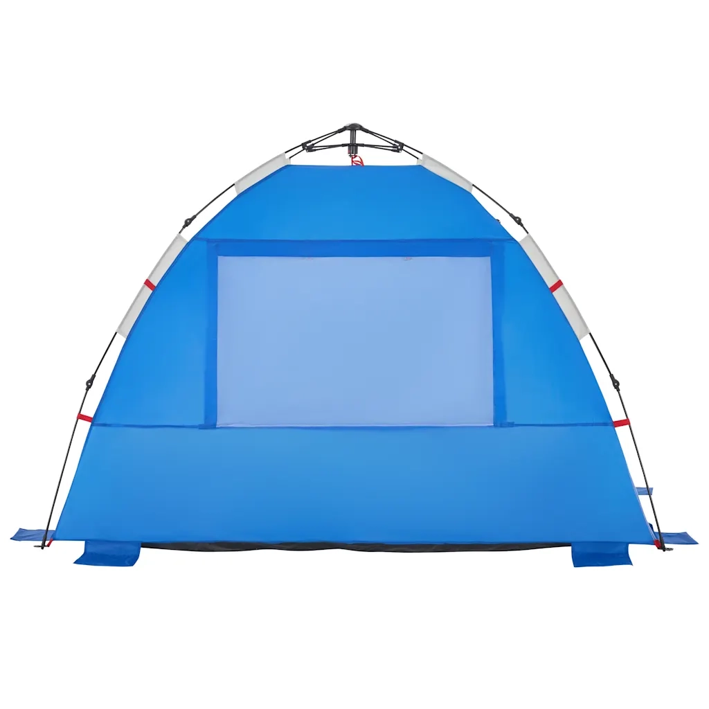 Tenda da Spiaggia 2Persone Azzurro Rilascio Rapido Impermeabile
