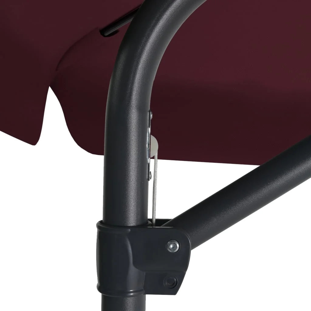 Ombrellone da esterno con palo in acciaio da 300 cm rosso bordeaux 02_0008192