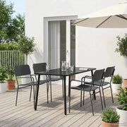 Set da pranzo 5 pz Antracite Acciaio 3422855