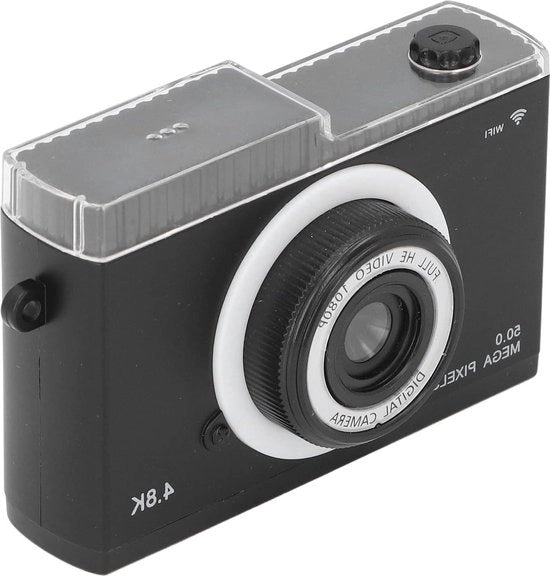 Compatta Piccola Camera 1080P 48MP Video HD 8X Zoom Digitale 8X MP3 Giocchi Filtri con 24 Pollici Schermo IPS - Lunga Durata Batteria