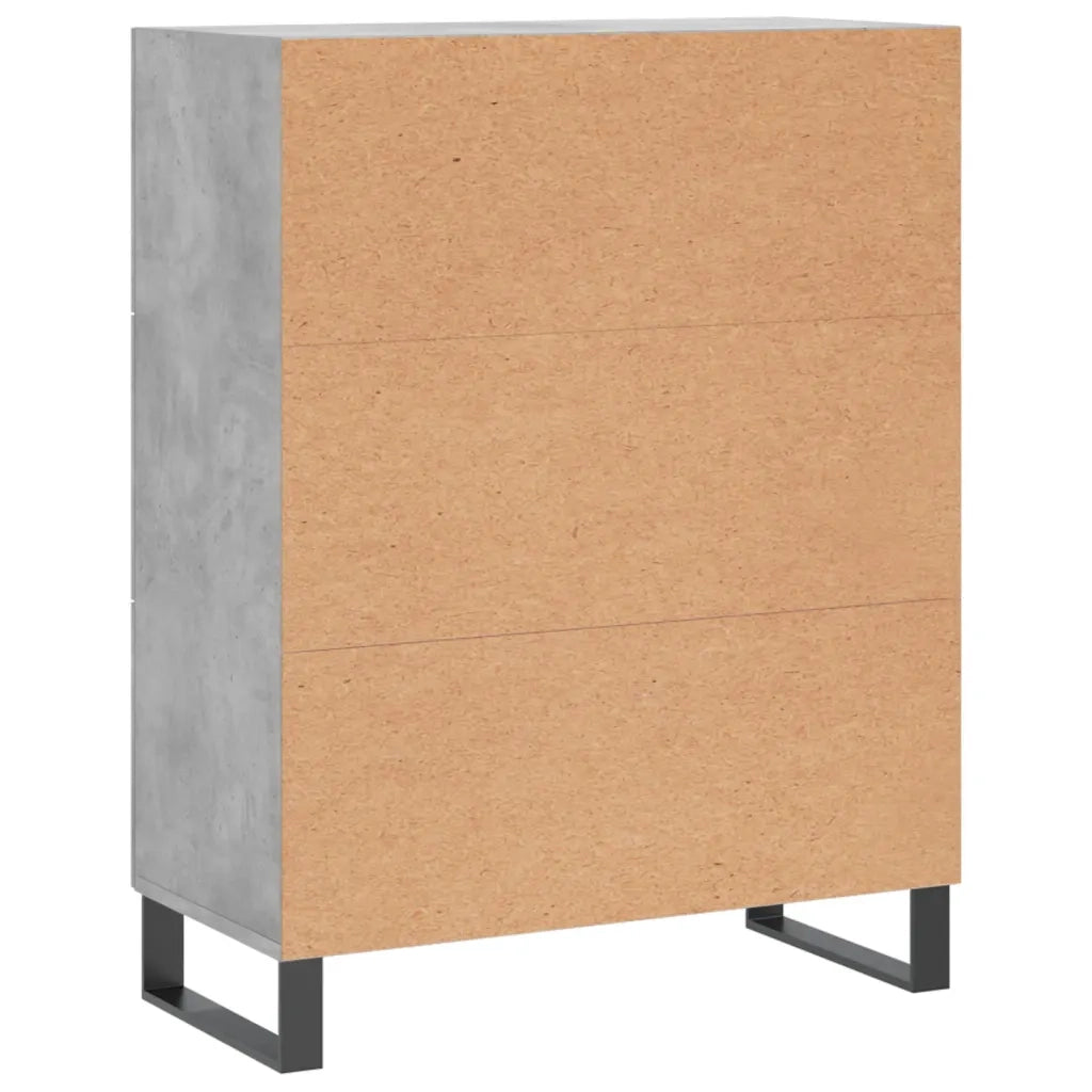 Credenza Grigio Cemento 69,5x34x90 cm in Legno Multistrato 827880