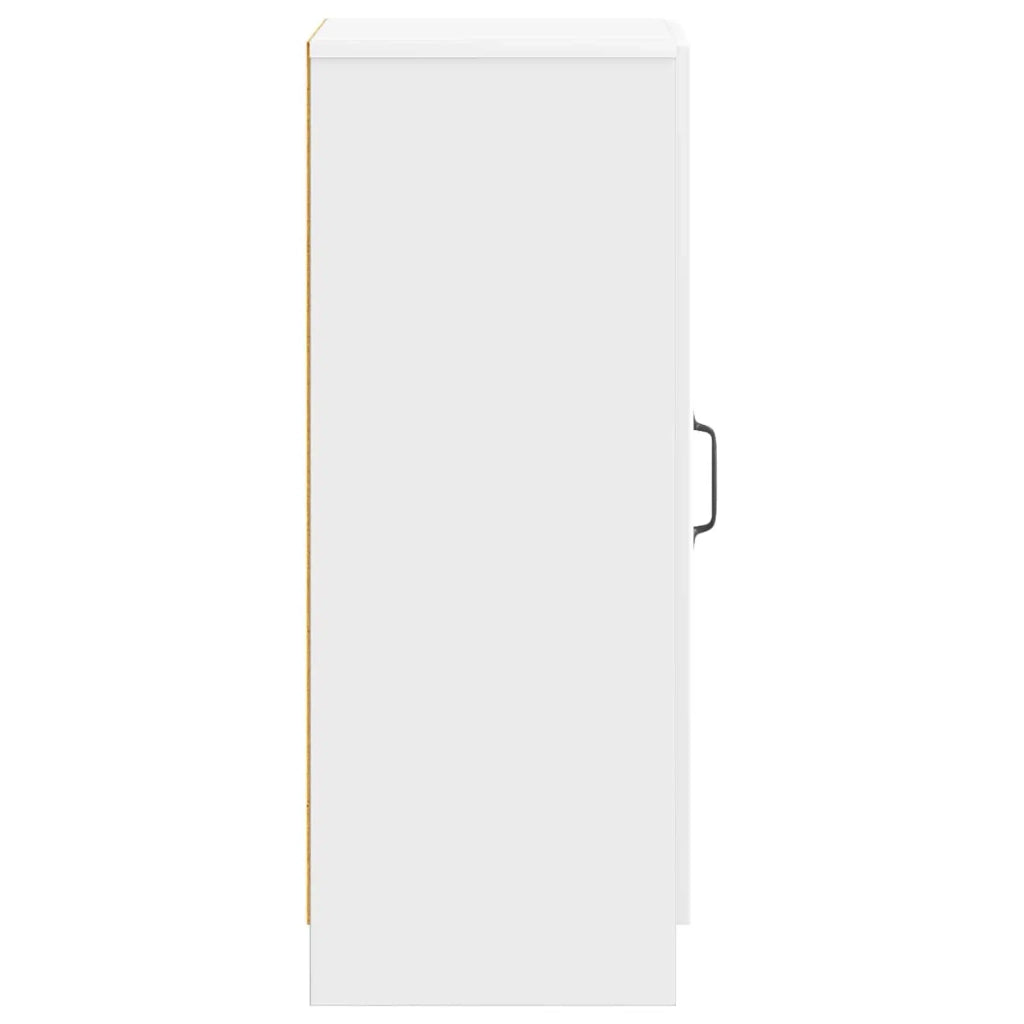 Credenza Bianco Lucido 33 x 34,5 x 87 cm Legno ingegnerizzato 895749