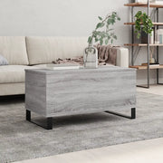 Tavolino Salotto Grigio Sonoma 90x44,5x45 cm Legno Multistrato 830986