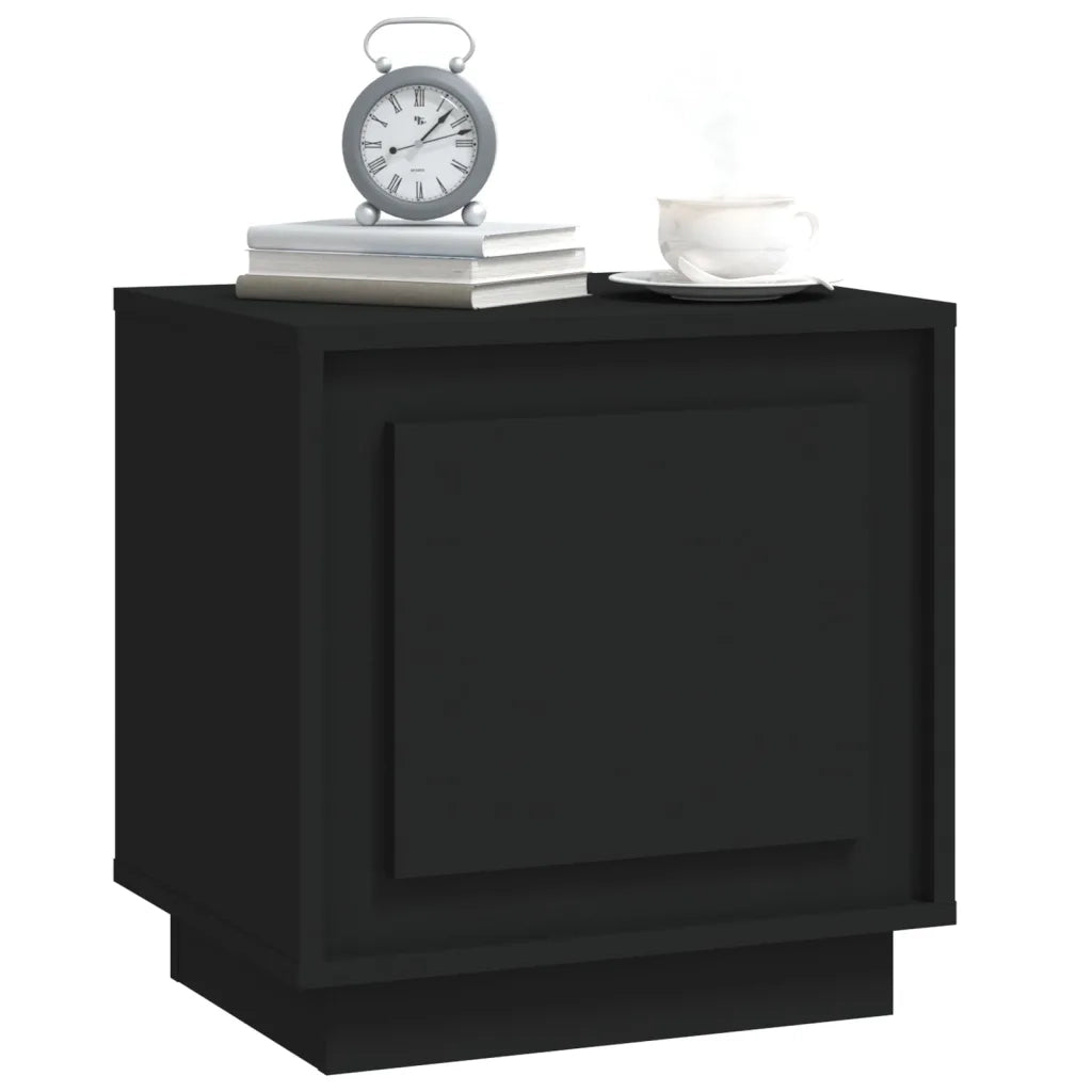 Comodini 2 pz Neri 44x35x45 cm in Legno Multistrato 819839
