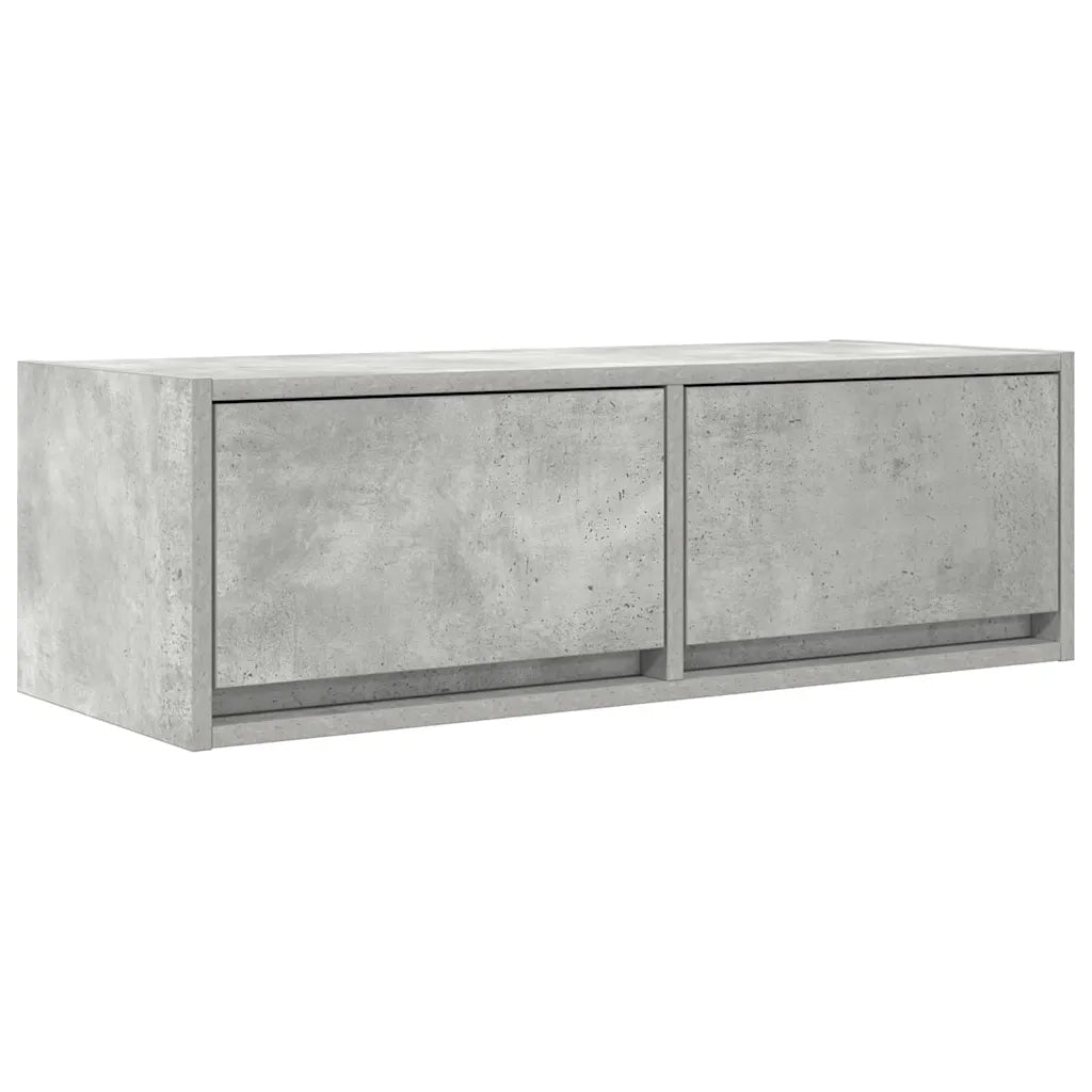 vidaXL Mobile per TV Grigio Cemento 80x31x25,5 cm Legno Multistrato
