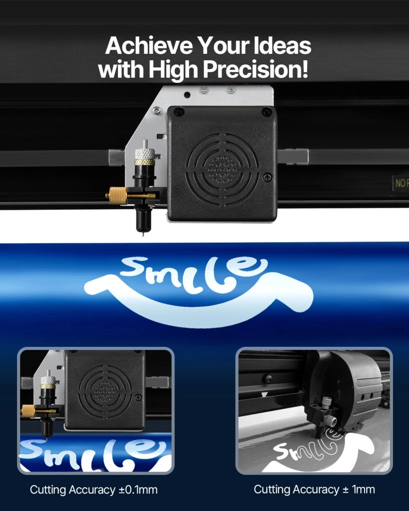 Plotter da Taglio in Vinile 1350 mm con Software Signmaster e Supporto da Pavimento Regolabile per Fai da Te