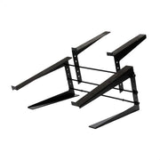 Supporto per laptop e monitor da DJ doppio