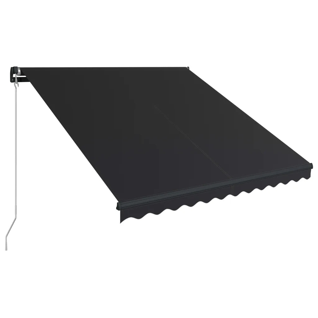 Tenda da Sole Retrattile Manuale-Tenda parasole per Patio 300x250 cm Antracite