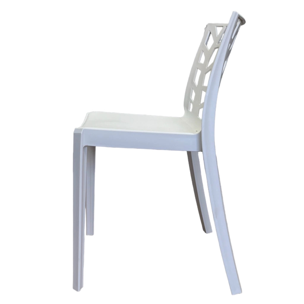Sedia In Polipropilene Da Interno Esterno Giardino Impilabile Design Sedie Resistenti Moderne Per Terrazz Bianco/2 Sedie