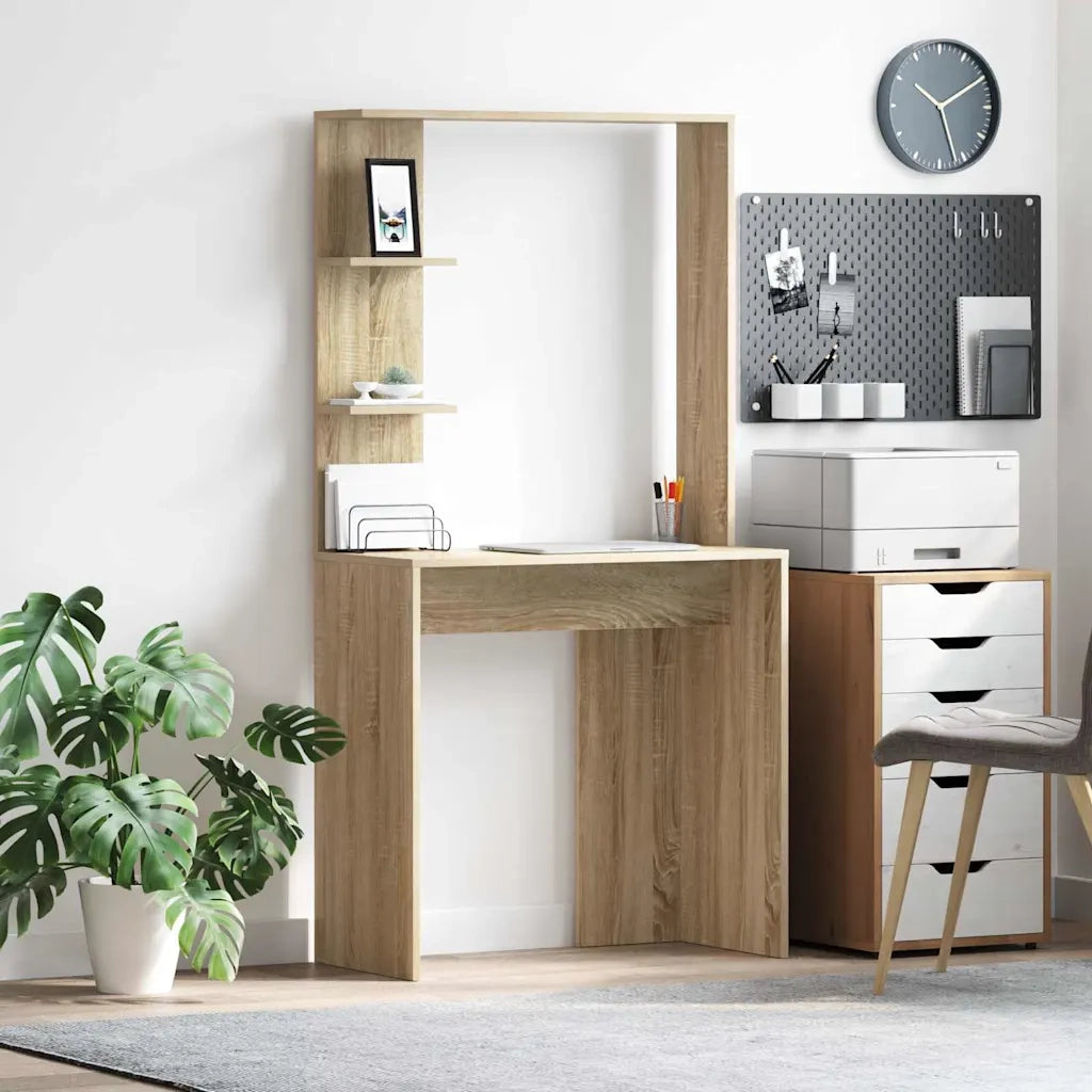 Scrivania Rovere Sonoma 78,5 x 37 x 154,5 cm Legno multistrato 869340
