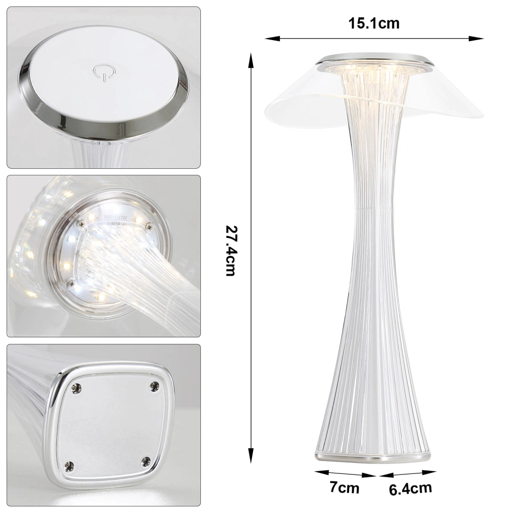 ZMH Lampada da tavolo LED touch dimmerabile 3000-6500K bianca per camera letto soggiorno