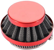 Filtro dell'aria universale - Sostituzione motore a 2 tempi - Incrementa la portata di aria in ingresso - 42mm - Adatto per scooter e motocross - Rosso